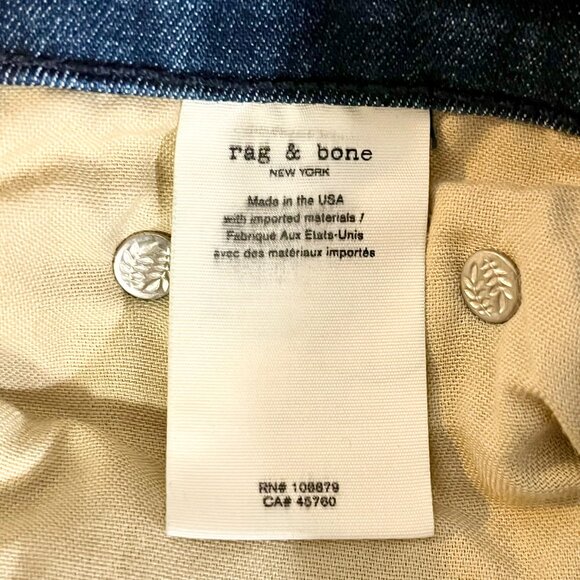 Rag‎ & Bone Jeans Women's 26 Blue High Rise Ankle Skinny Denim 26 - Picture 8 of 14